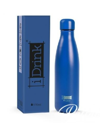 I-TOTAL Термос, Шише, 500мл, ID0441, Темно Сина