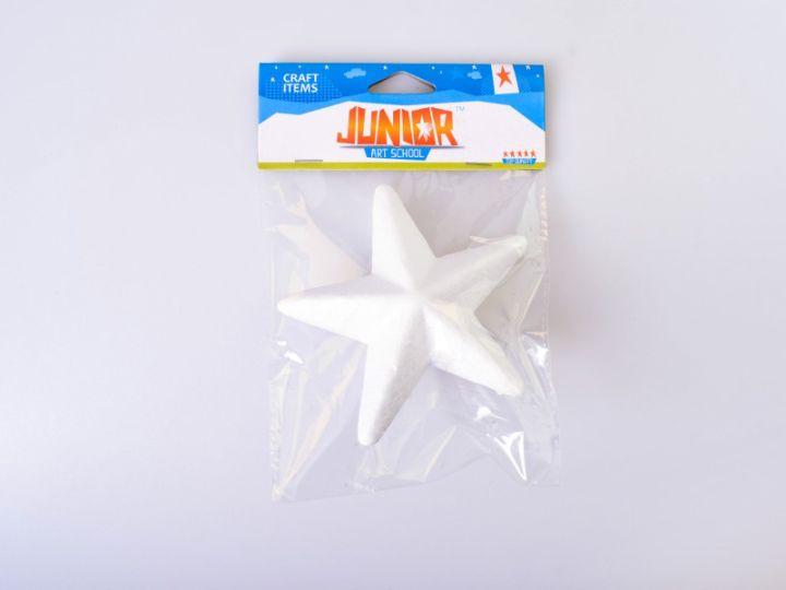 STATOVAC Декорации, Ѕвезда, Стиропор, 12цм, 1/1, Crafty styro, 137733, Бела