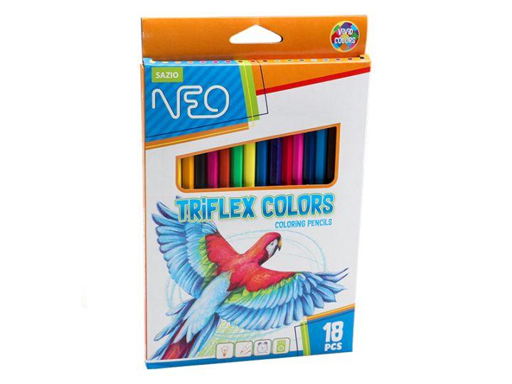 SAZIO Боици, Дрвени, 1/18, Triflex colors, Neo, 102111