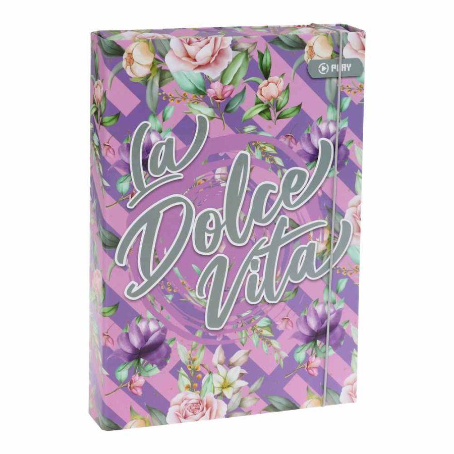 PLAY Папка, Со ластик, А4, За девојчиња, Play, Oxford, 131831, 24,5*31,4*4цм