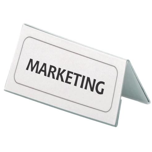 DURABLE Дисплеј, За име титула, Во L форма, 52*100мм, 8055, Сина