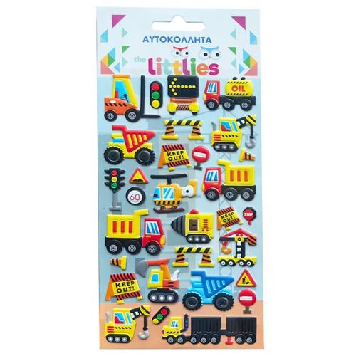 DIAKAKIS Налепници, 10х22цм, Truck the littlies , 000646980