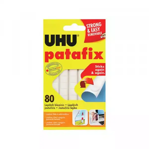 UHU Лепливи влошки Patafix UHU 48810 (B370) бела боја