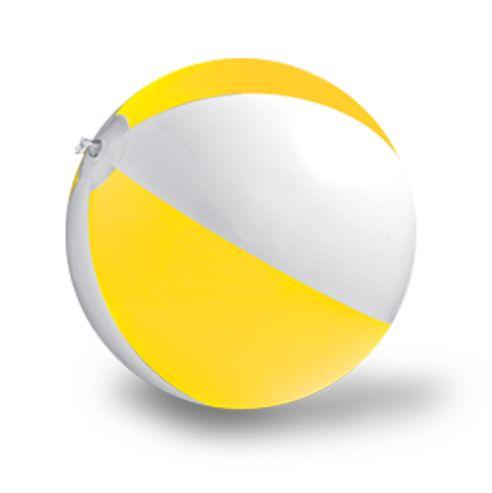 Macma Топка, За Плажа, Двобојна, 601440   5105108, 26цм, Жолта-Бела