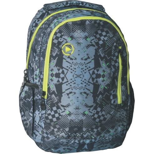 Statovac Ранец, 2 патенти, Tera, 160083, 34*44*16цм, Сиво-Зелена