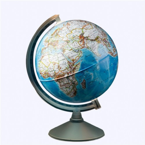 Gurbuz Глобус, 26цм, Англиски, Globe White, 45262