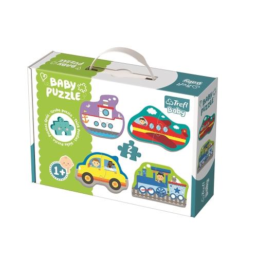 Trefl Сложувалка, Transport vehicles, 4 слики, 1y+, Baby Puzzles, 36075