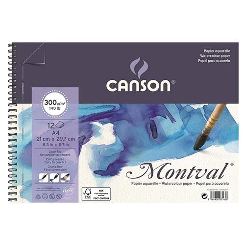 Canson Блок, За Скицирање, А4, 300 Гр, 12 Листа ,Canson , CANMONTV Aquarelle,200807160