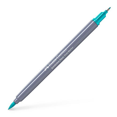 Faber Castell Маркер , Двостран, Goldfaber Aqua Dual , 164656, Зелена