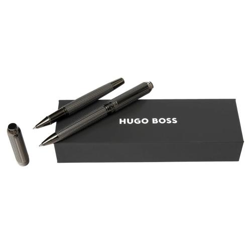 Hugo Boss Гарнитура сет, Пенкало+ролер, Мина Сина М, Elemental, HPBR465D, Црна