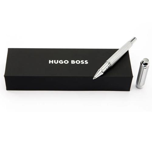 Hugo Boss Пенкало, Ролер, Со капаче, Мина сина М, Elemental, HSI4655C, Сребрена