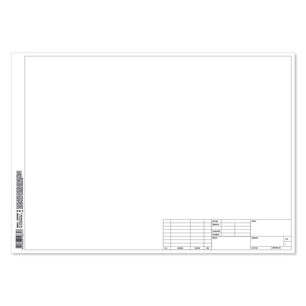 Statovac Хамер, За скицирање, А3, Со наслов, Papel, 106415, Бела