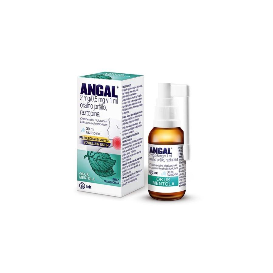 SANDOZ Ангал, спреј за уста, раствор