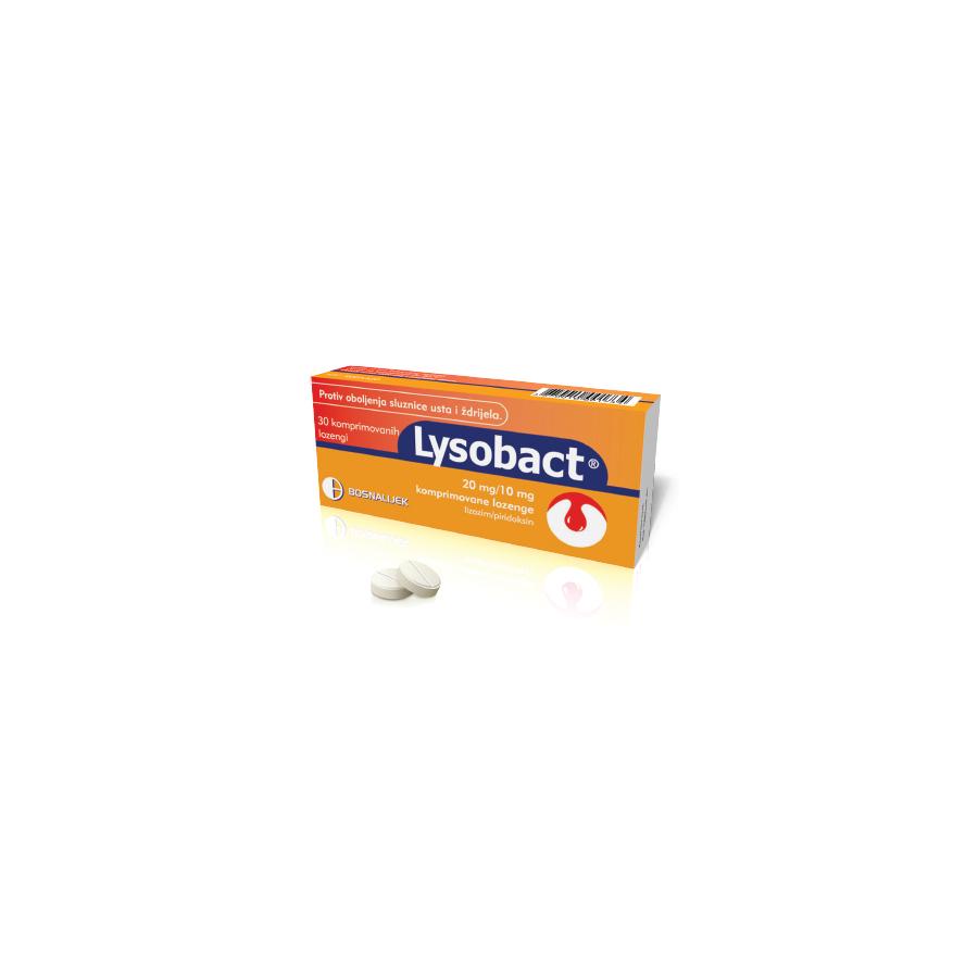 BOSNALIJEK Лизобакт таблети за џвакање 30 x (20 mg + 10 mg)