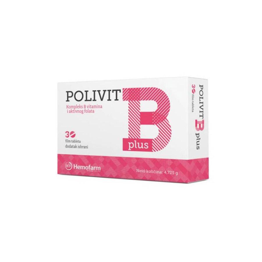 HEMOFARM Поливит б плус 30 обложени таблети