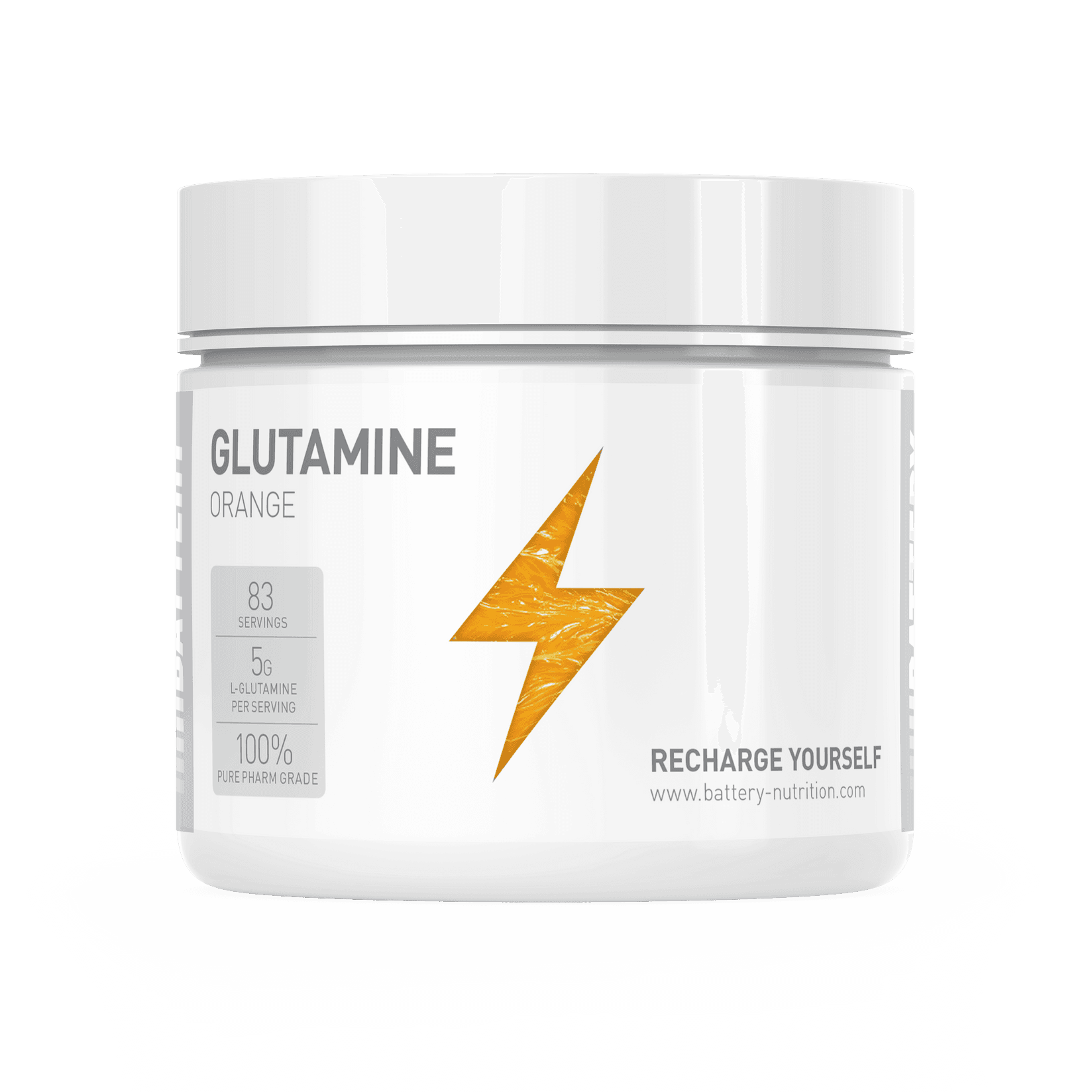 BATTERY GLUTAMINE - портокал 500g