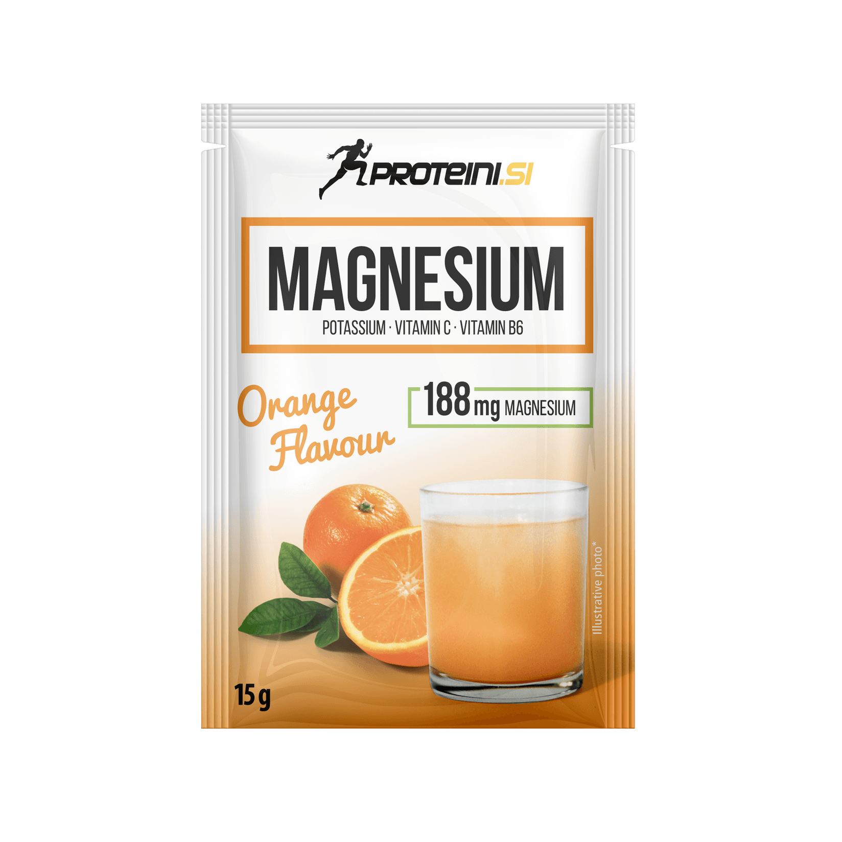 PROTEINI.SI Магнезиум кесичка - Портокал 15g