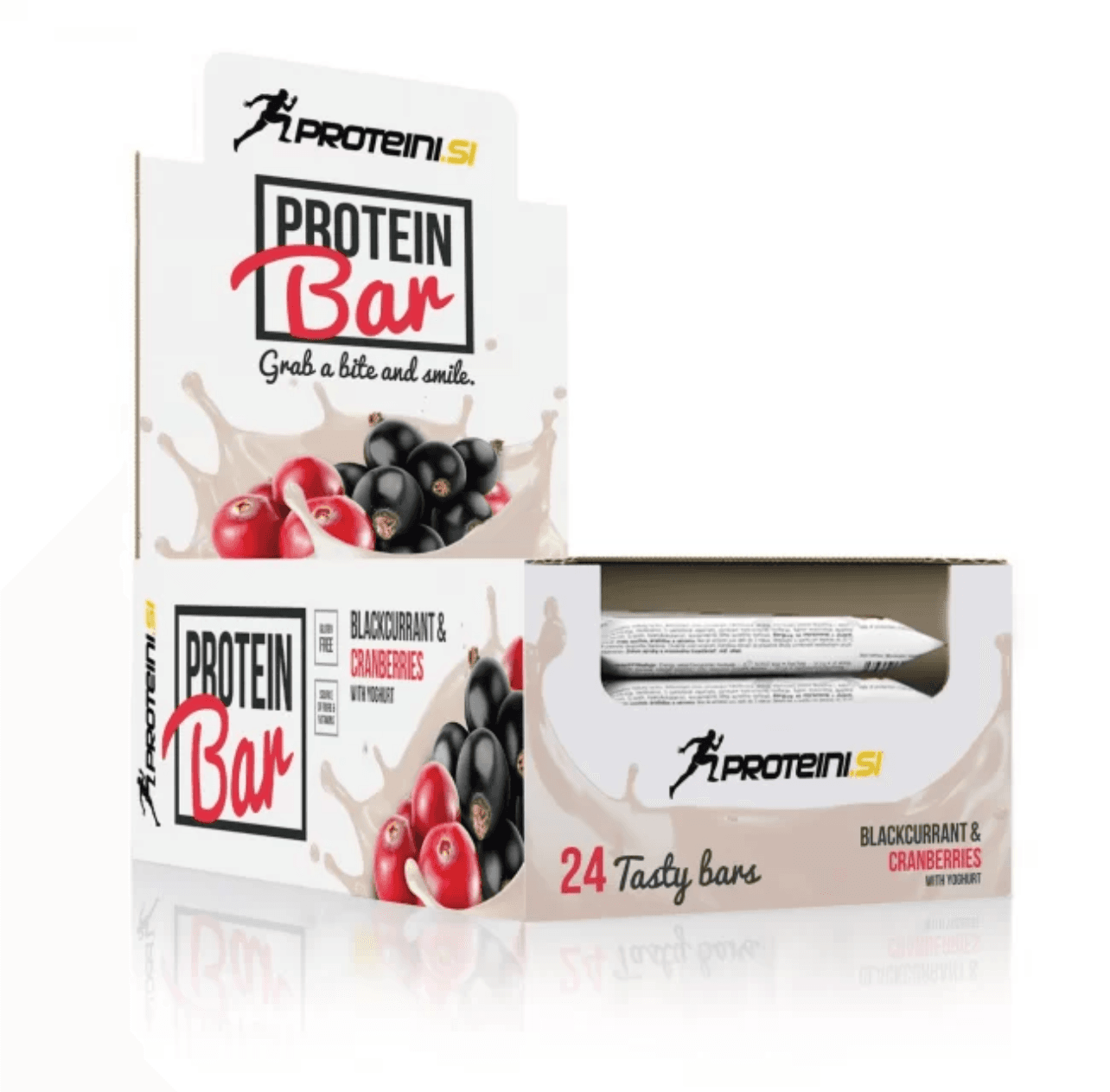 PROTEINI.SI Протеински бар брусница + црна рибизла (кутија 24x55g) 1,320g