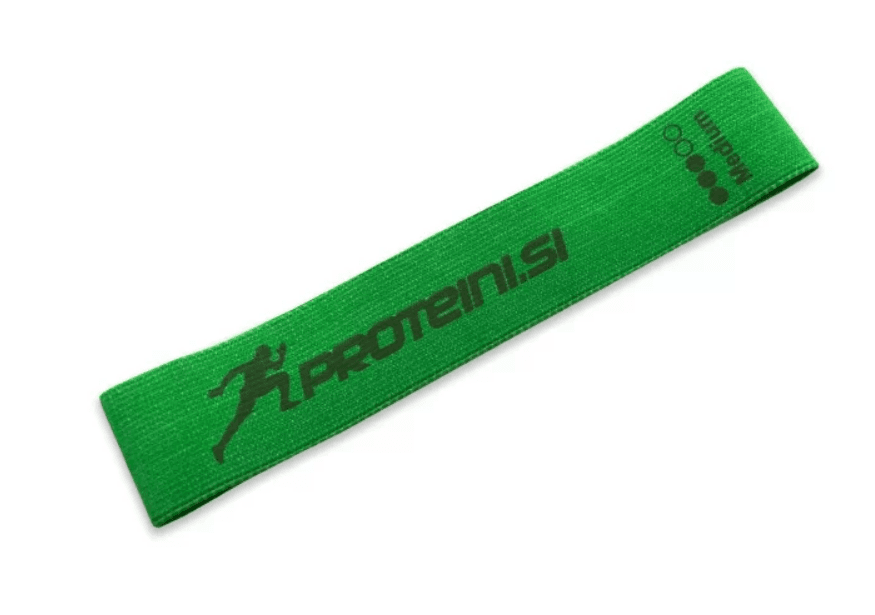 PROTEINI.SI Ластик за отпор 70cm -зелена боја (medium difficulty)