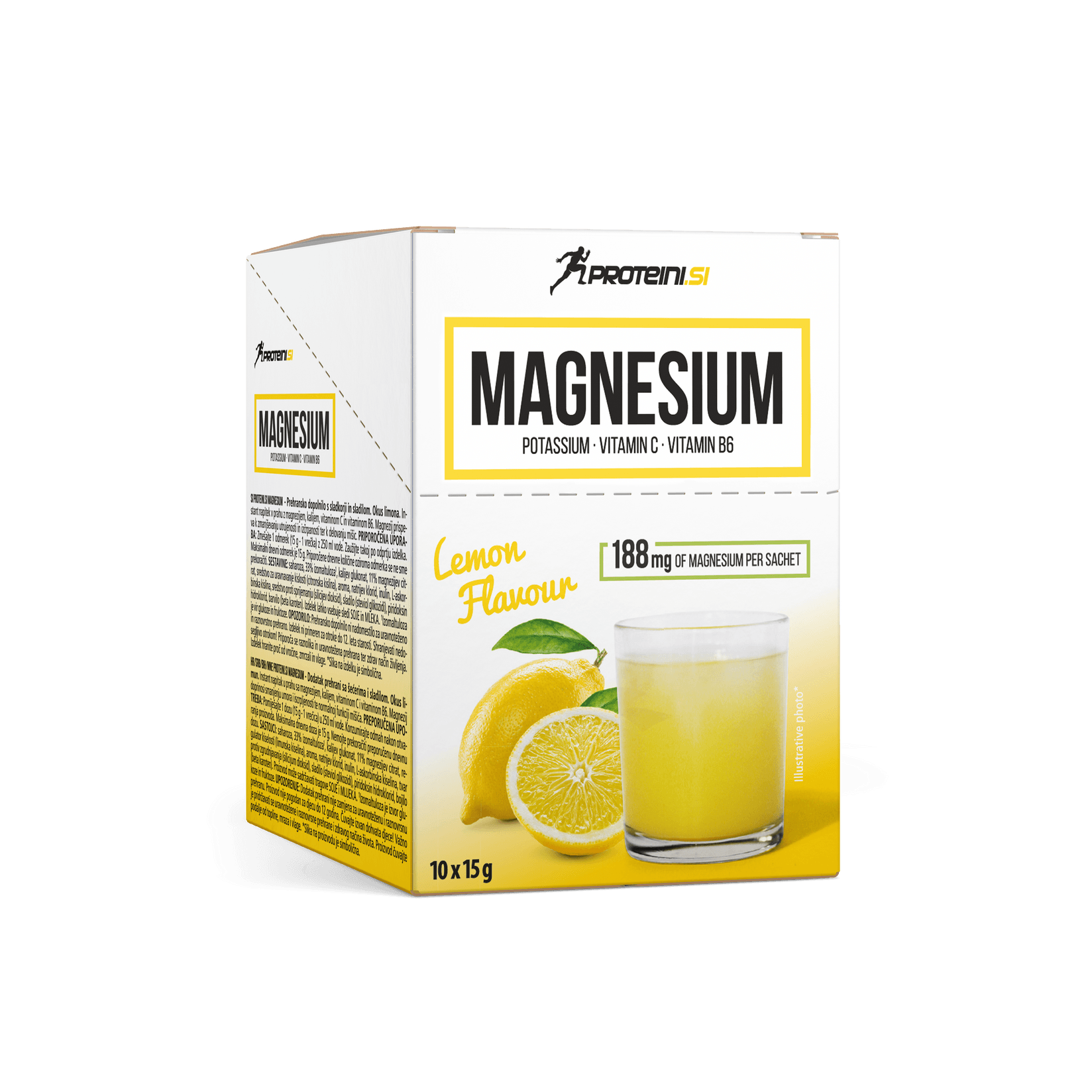 PROTEINI.SI Магнезиум- Лимон пакување (10x15g) 150g