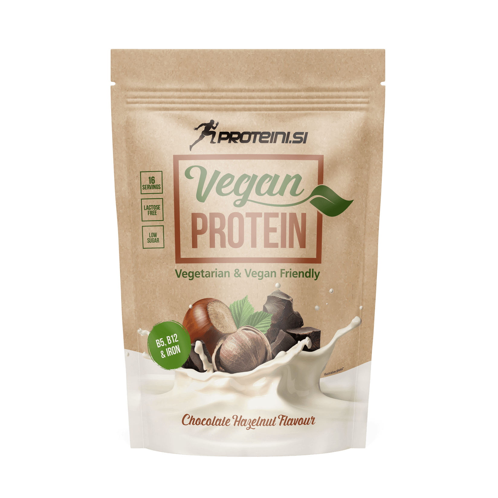 PROTEINI.SI Вегански Протеин - Чоколадо со лешник 500g