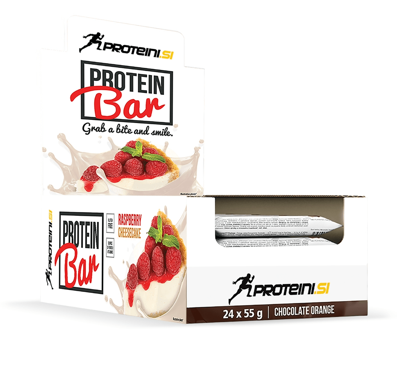 PROTEINI.SI Протеински бар чизкејк – малина (кутија 24x55g) 1,320g
