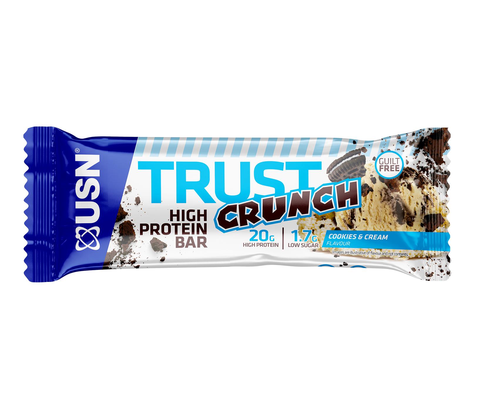 USN TRUST CRUNCH BAR - колачиња и крем 60g
