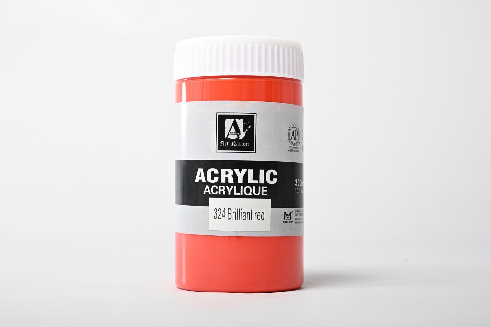 Акрилна Боја Голема 300мл Brilirant Red 324