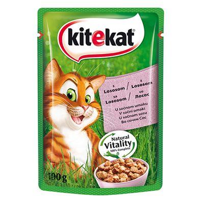 KITEKAT Пауч за маче со вкус на лосос