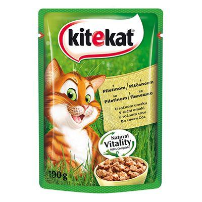 KITEKAT Пауч за маче со вкус на пилешко