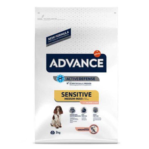 ADVANCE Sensitive mediummaxi adult храна за куче од лосос