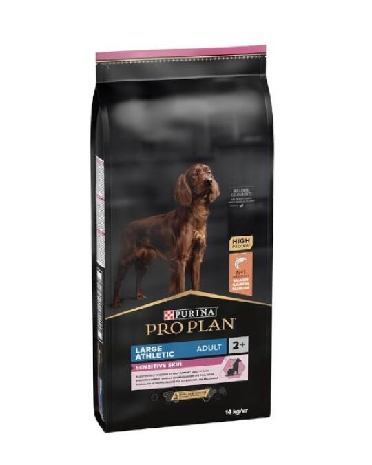 PURINA Pro Plan Large Atletic ADULT Sensitive Skin Крекери со Лосос, Вреќа 14кг