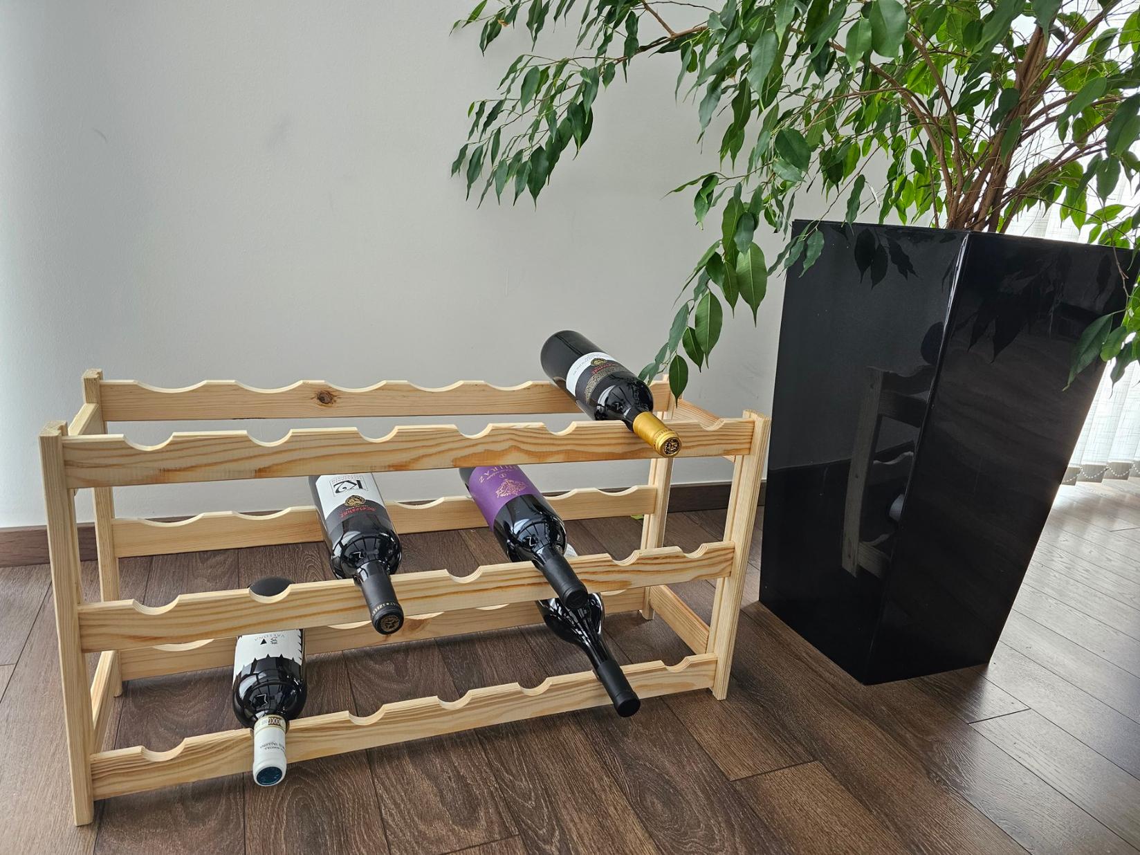 RACKAVY Полица за вино за 21 шишиња VINTINO W-21