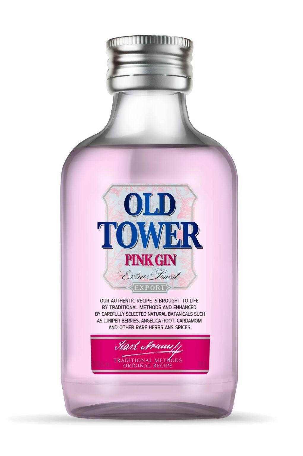 Old Tower Pink Џин 37.5% 0.1Л