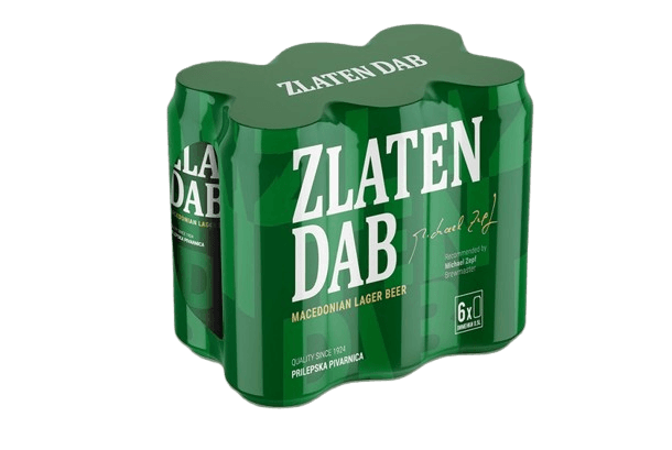 Zlaten Dab Пиво во лименка 0.5Х6. Пакет Супер