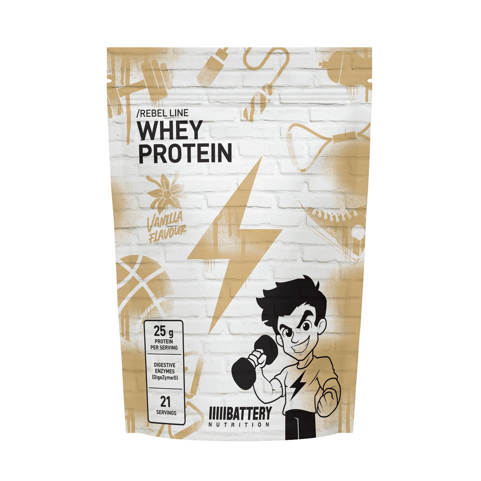 BATTERY REBEL WHEY PROTEIN - ванила 700g