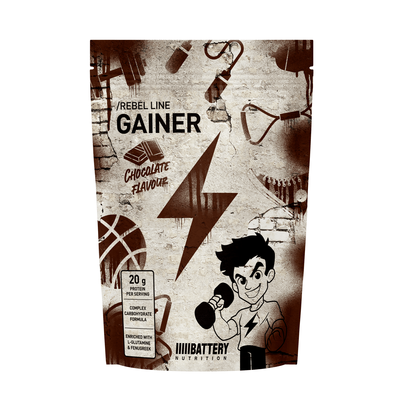 BATTERY REBEL GAINER 3kg, чоколадо