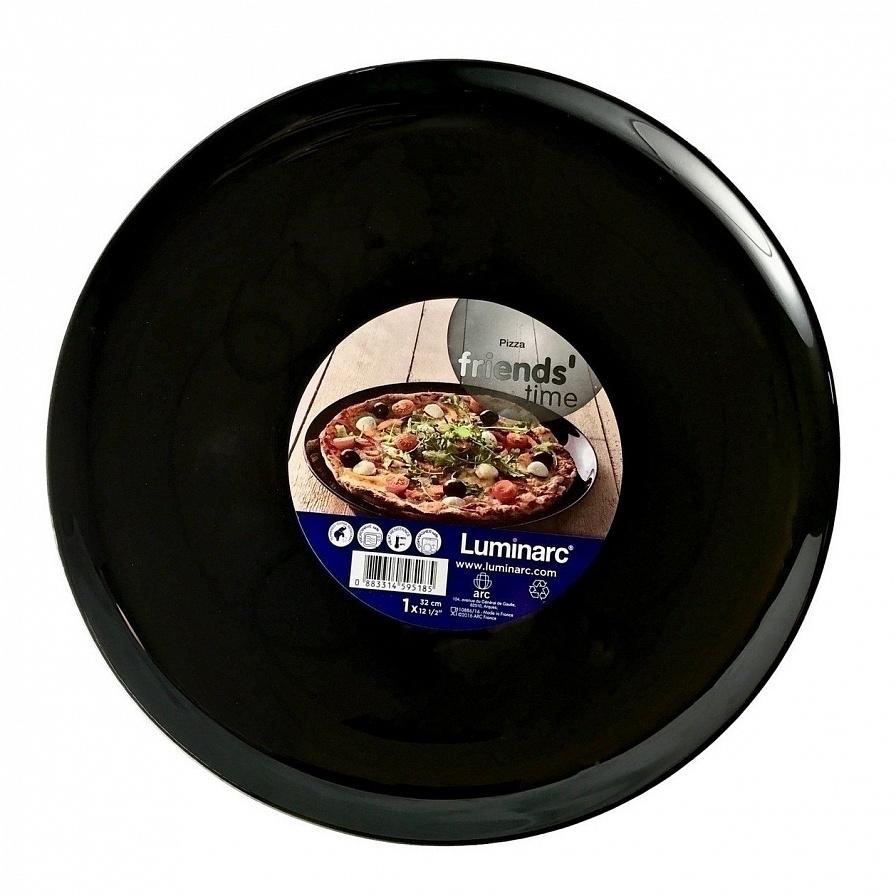 LUMINARC Френдс Тајм Чинија за Пица Црна 32цм M0066
