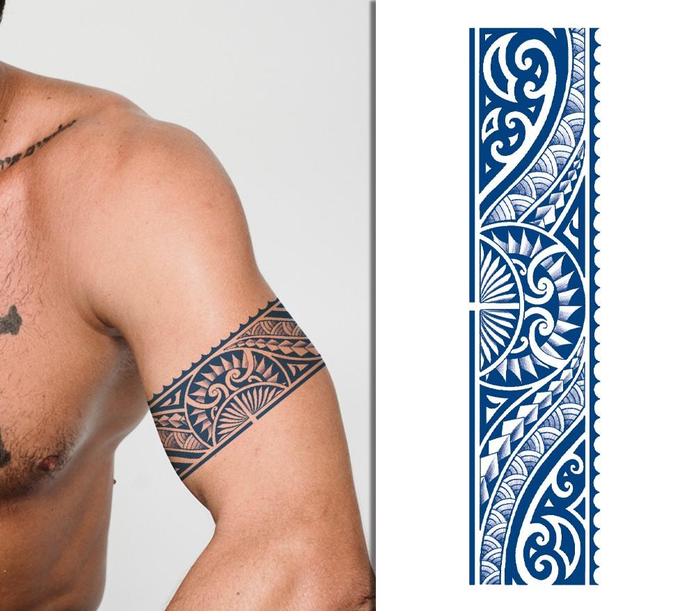 Тетоважа полутрајна-Водоотпорна-Реалистична тетоважа, GZBH-001