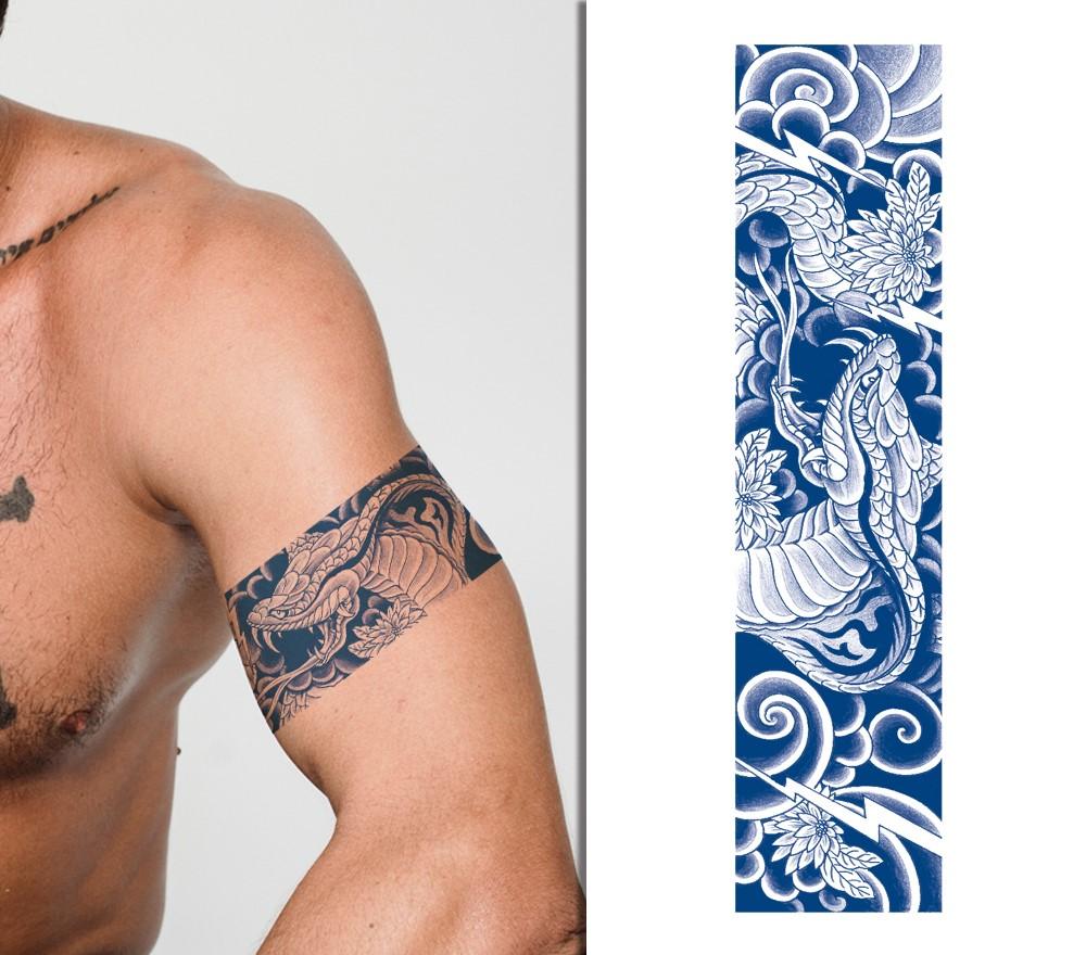 Тетоважа полутрајна, водоотпорна, реалистична тетоважа, GZBH-009