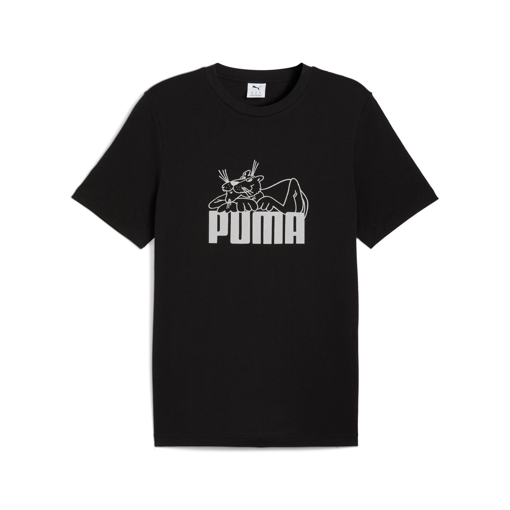Puma Машка маица Graphic Super Puma Tee, црна 632087-01