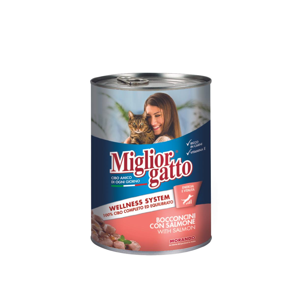 MORANDO Храна за мачки со лосос 405г