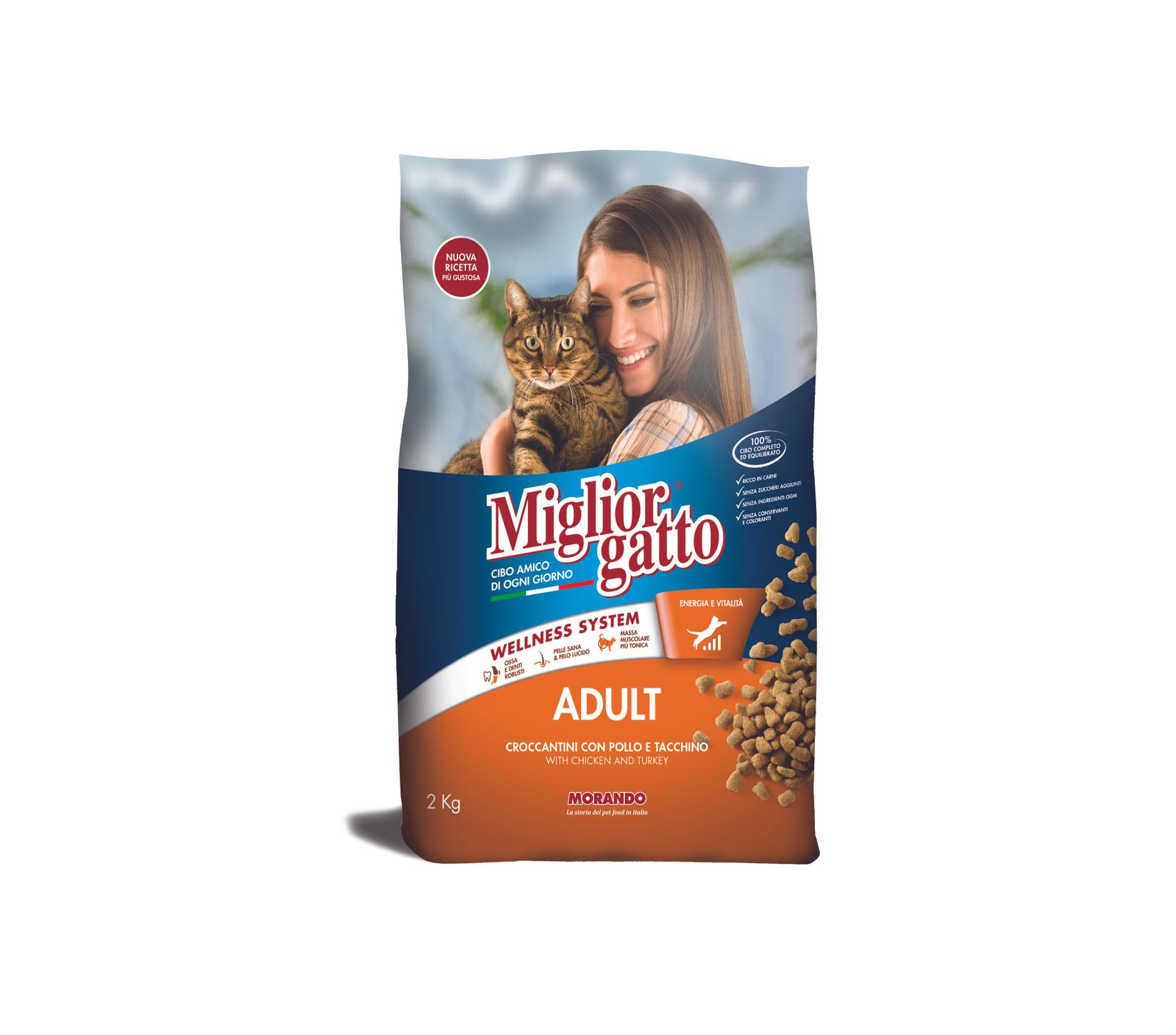 MORANDO Храна за мачки крокети со пилешко и мисиркино месо 2кг