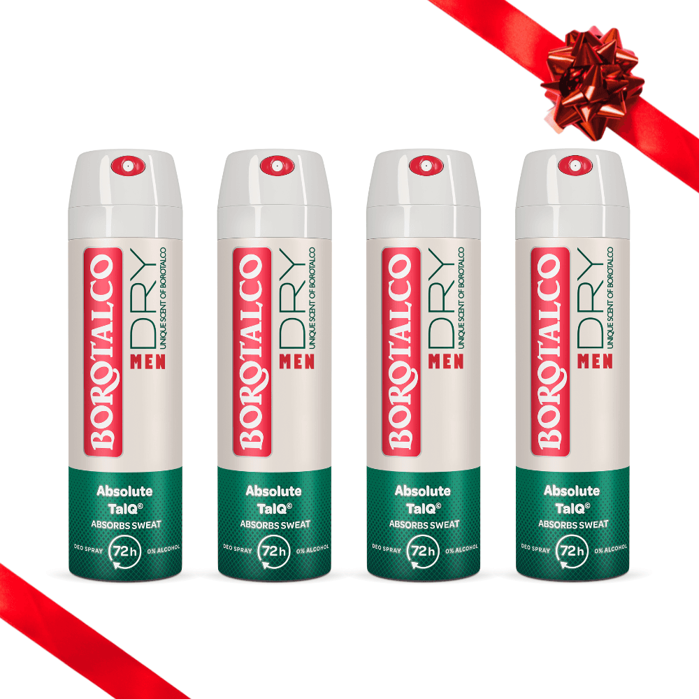 BOROTALCO Део спреј за мажи Original 150мл сет од 4 парчиња