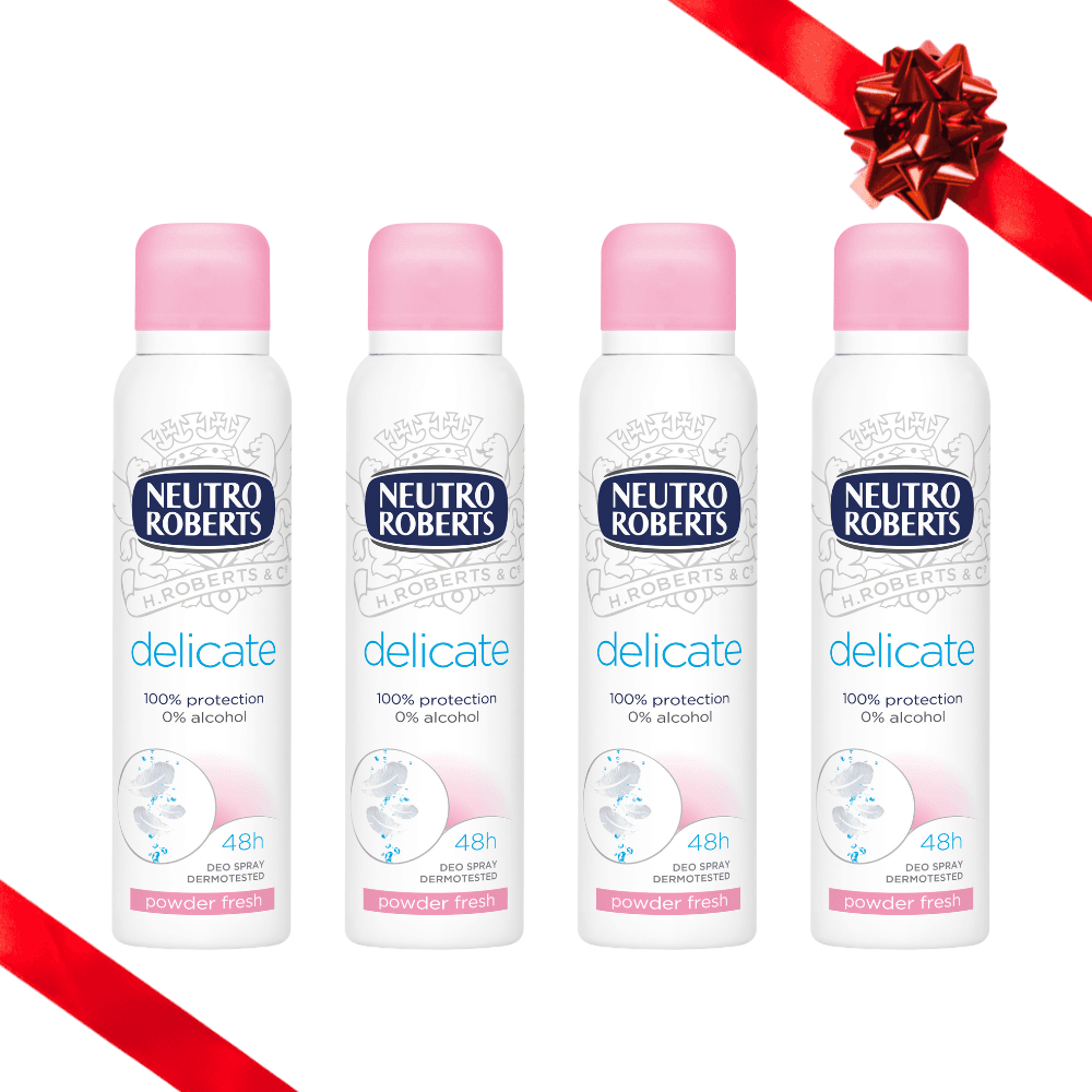 NEUTRO ROBERTS Део спреј за жени Delicate 150мл сет од 4 парчиња