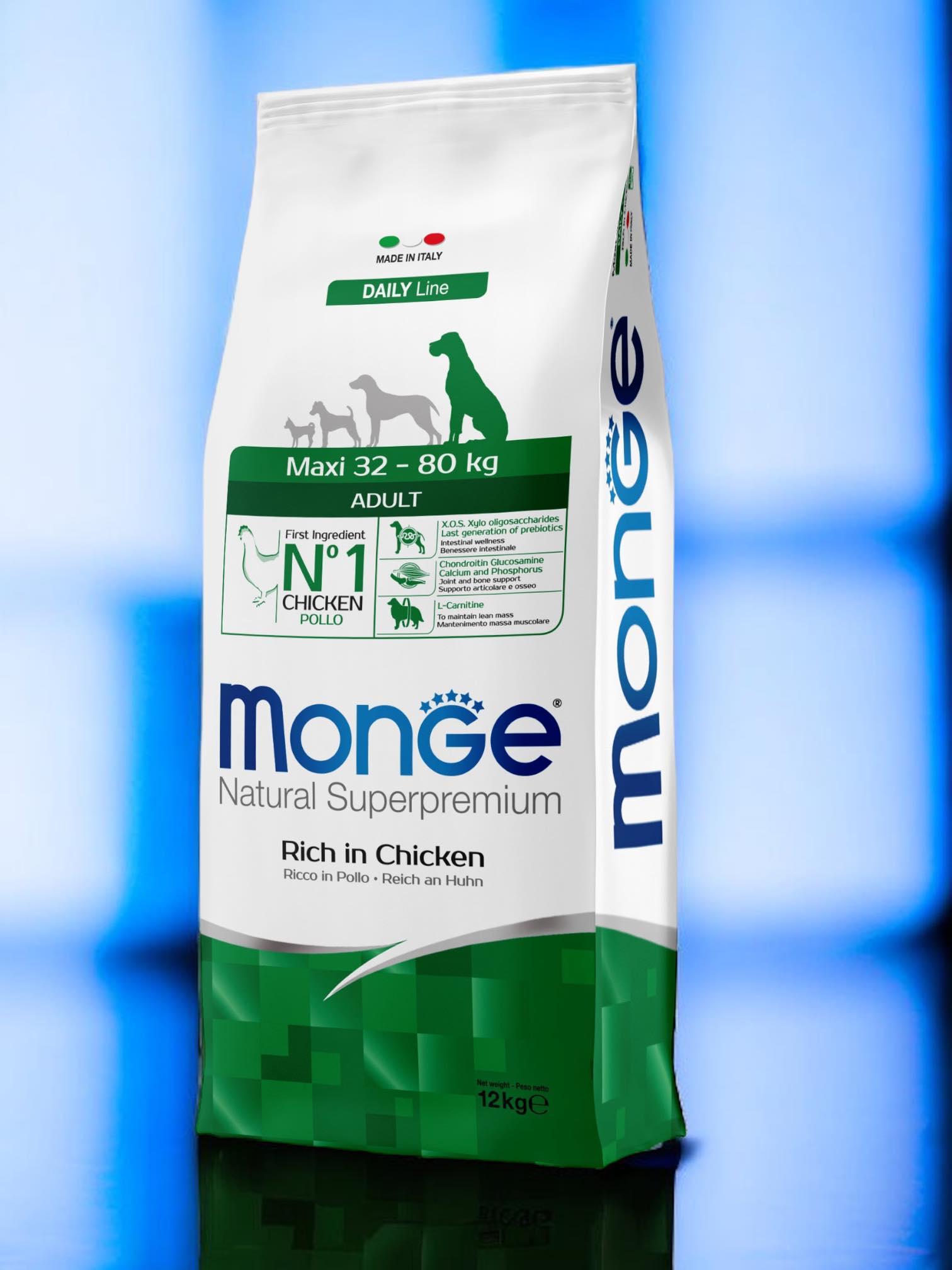 MONGE Храна за кутриња со средна големина со пилешко Natural superpremium