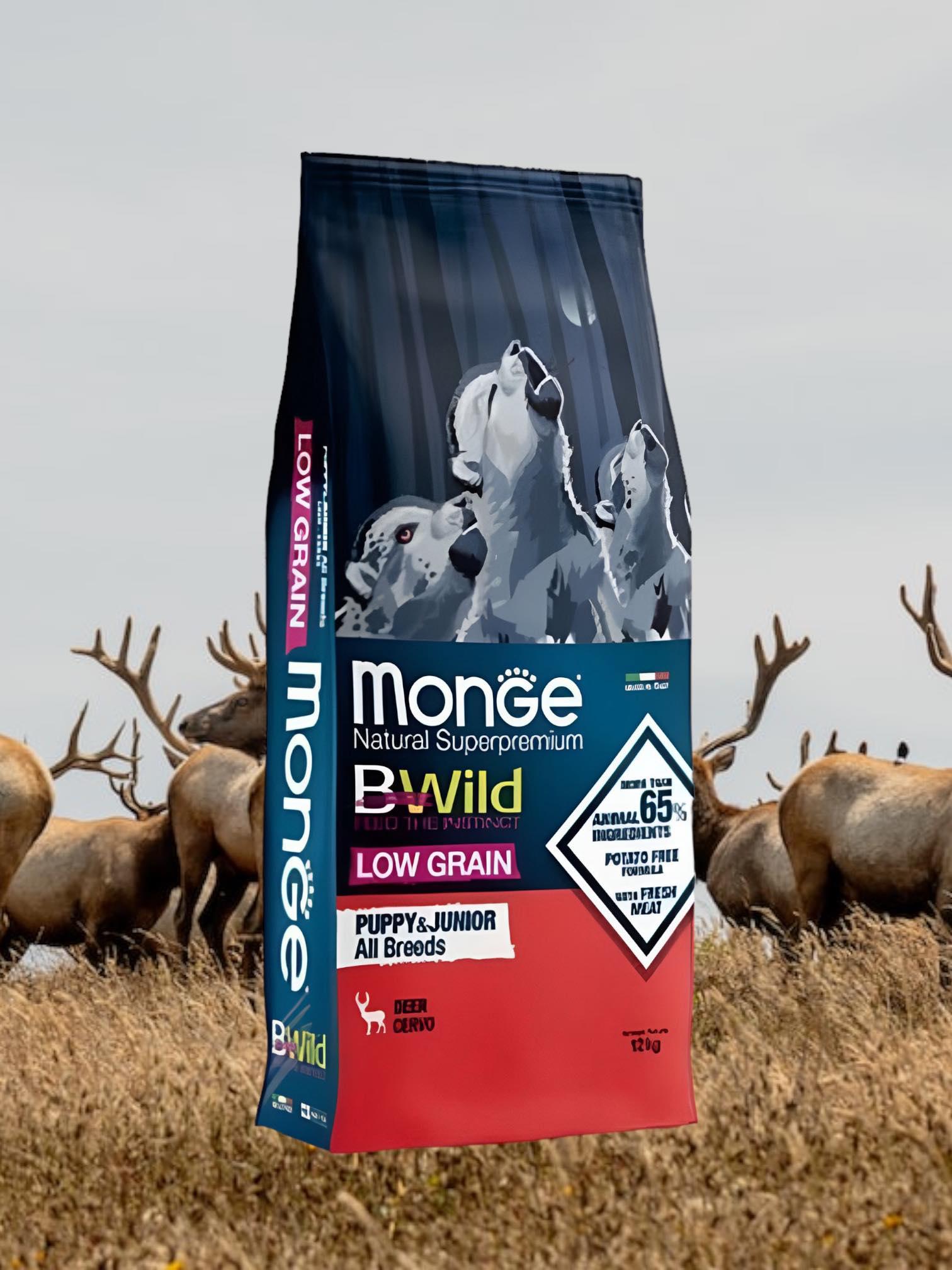 MONGE Храна од елен за кученца и помлади кучиња Naturalsuperpremium