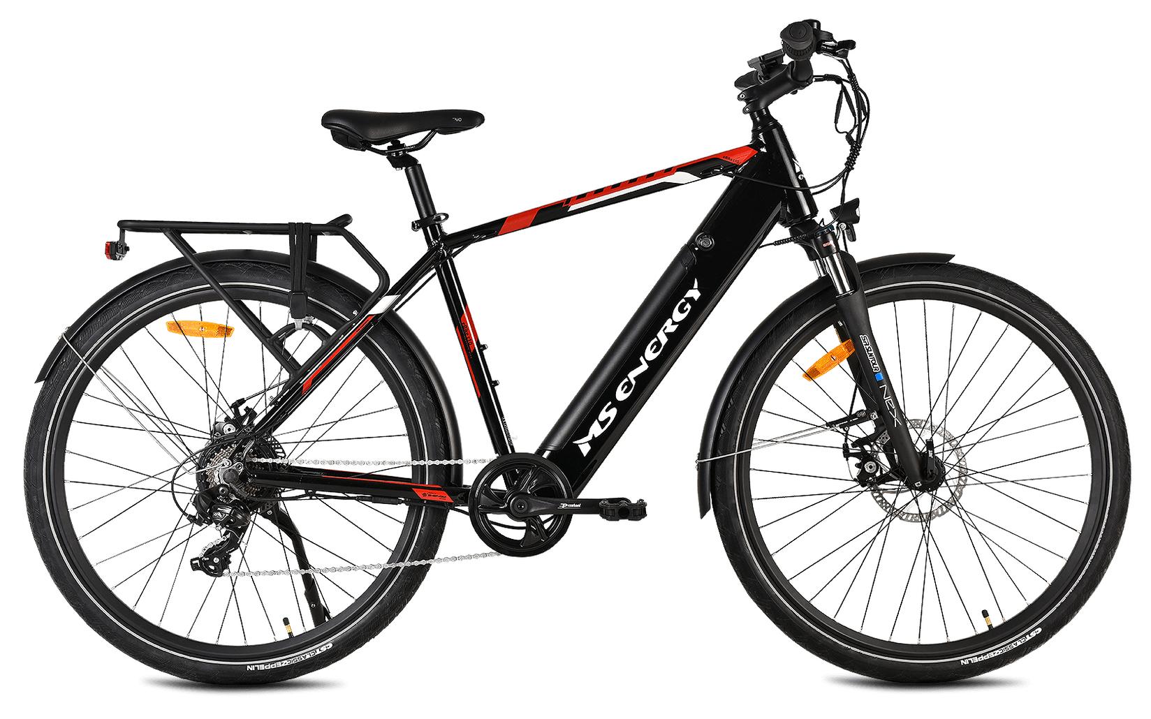 MS ENERGY Електричен велосипед eBike t10 црно-црвено