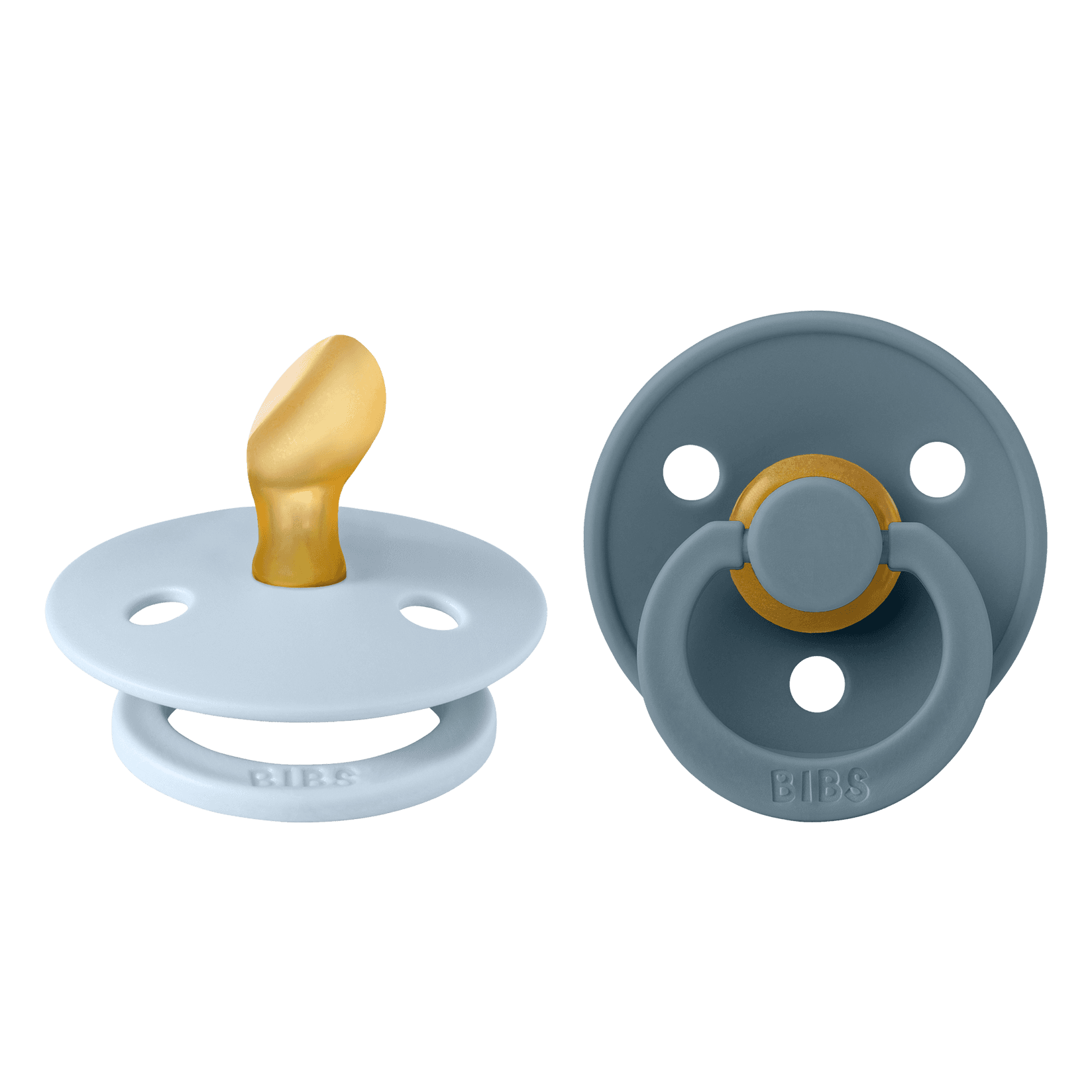 Цуцла BIBS, 0-6м, 2 парчиња, бебешко сина и петрол боја