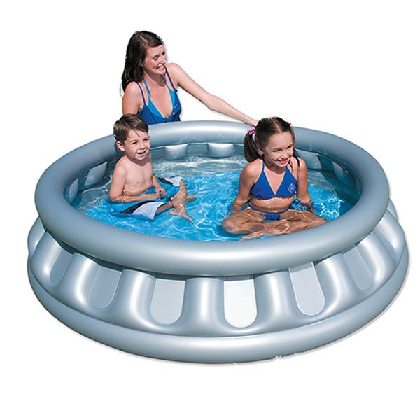 BESTWAY Детски базен Вселенски брод 152x43 см сив